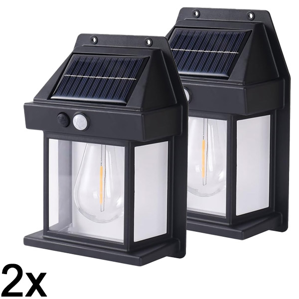 2x Solarna zunanja svetilka – brez potrebe po ožičenju | FLUXLAMP