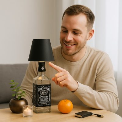 Steklena svetilka, ki preobrazi vsak prostor | BOTLAMPI