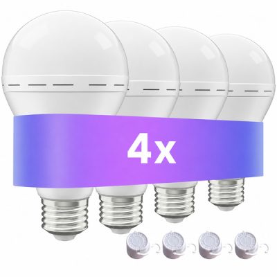 Polnilne zasilne žarnice (komplet 4) | EVOBULBS